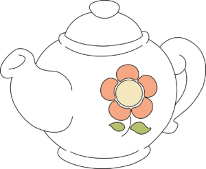 teapot floral